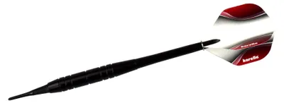 Produktbild von Softdart Karella Blackstar 18 g, Dartpfeile aus Messing mit Nylonschaft und 100 Mic. Flights