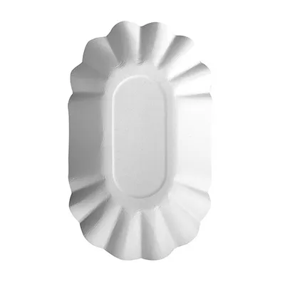 Produktbild von 60000 Schalen, Pappe pure oval 9 cm x 16 cm x 3 cm weiss