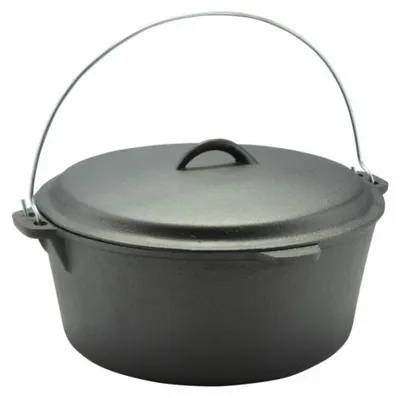 Produktbild von Gusseisen Topf 5,5L Gusseiserner Topf Ø35,5 cm Kochtopf aus Gusseisen mit Gusseisendeckel