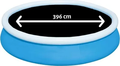 Zdjęcie produktu dla Comfortpool Pro - Okrągła markiza/zasłona basenowa - Odpowiednia do basenów o średnicy ø396 cm - Czarna