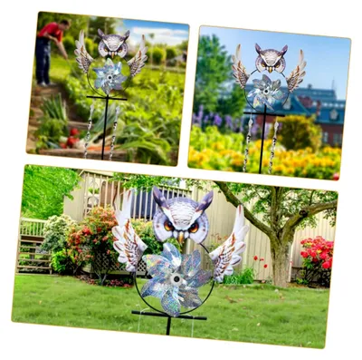 Produktbild von Windspinner mit Vogelmotiv aus Metall für Garten und Terrasse