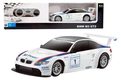 Obrázek produktu pro RC sportovní vůz v měřítku 1:24, dálkově ovládaný BMW M3 GT2, bílý