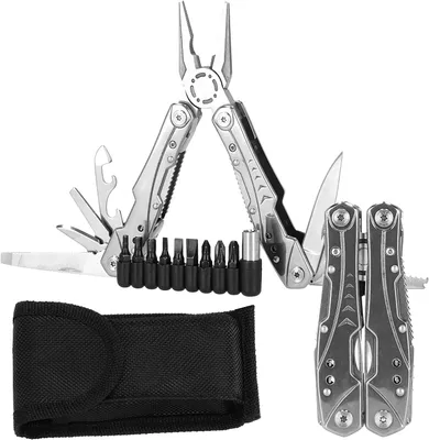 Immagine prodotto di SPRINGOS Multitool Strumento tascabile Strumento multifunzionale 21 in 1 pinze multiuso con apribottiglie Cacciavite Sega Multi Strumento per il campeggio in valigia