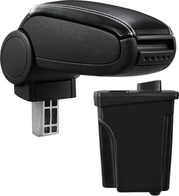 Produktbild von Armlehne Mittelarmlehne Leder Bezug Schwarz / Weiß für Hyundai i30 GD ab 2012-