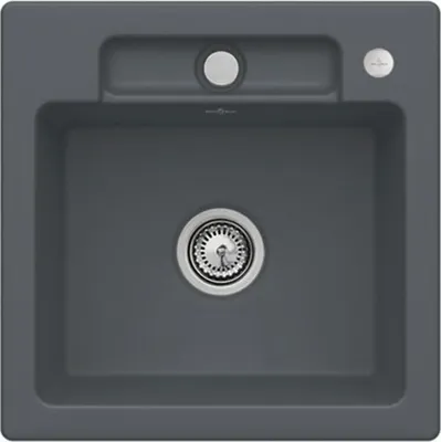 Produktbild von Villeroy & Boch Keramikspüle 33452Fi4, Siluet 50 S flat Flächenbündige Spüle - inkl.
