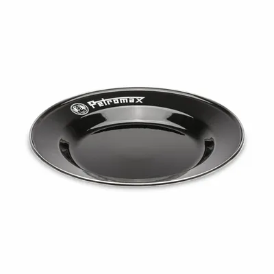 Produktbild von Petromax Emaille Teller schwarz 2 Stück (18 cm)