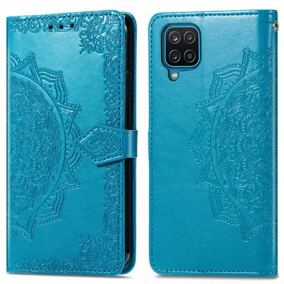 Imagen del producto de Funda libro Mandala para Samsung Galaxy A12 - Turquoise