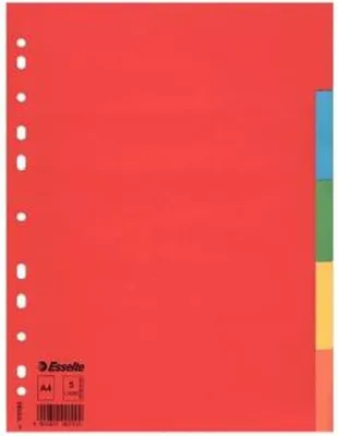Produktbild von Distanzstücke Esselte Bunt A4 5 Blatt (20 Stück)