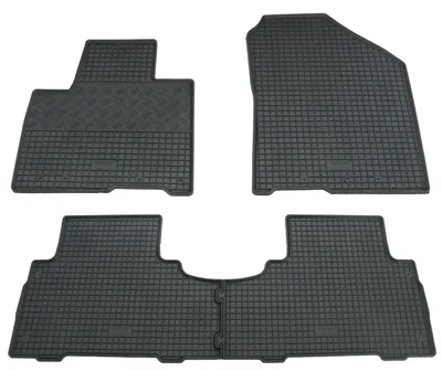 Gummifußmatten Set 4-teilig für Kia Sorento 3 (2015-), schwarz