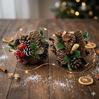 Produktbild von Wunderschöne Zapfenkugel - 2er Set