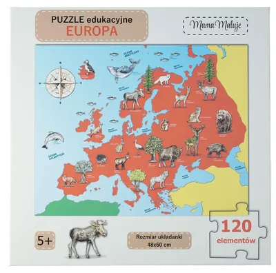 Immagine prodotto di Puzzle educativi Europa 120el