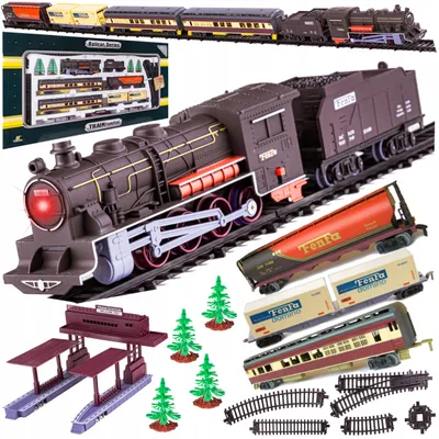 Produktbild von Fenfa 1601A-1 Spielzeug Eisenbahn mit Waggons und Gleisen