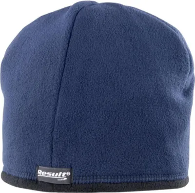 Produktbild von Result Winter Essentials RC142X | Reversible Microfleece Bob Hat Wintermütze - Farbe: Navy/Black - Größe: L
