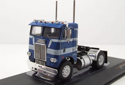 Produktbild von Freightliner COE Zugmaschine 1976 blau weiß Modellauto 1:43 ixo models