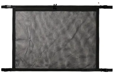 Image de Réseau de rangement pour le chargement, organisateur de véhicule réglable, conception de réseau durable, fermeture éclair noire