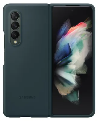 Produktbild von Samsung Galaxy Z Fold3 Hülle - Silikon - Samsung Backcover - Grün