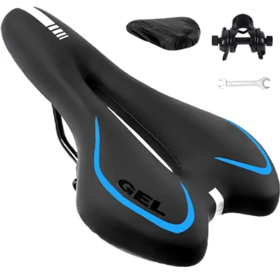 Image de Selle de vélo ergonomique, étanche, avec suspension à ressort absorbant les chocs