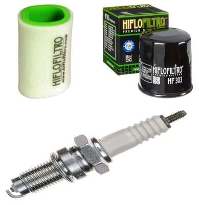 Immagine prodotto di Kit di manutenzione per Yamaha YFM 450 FWAN Kodiak 2004-2005: filtro e candela di accensione di pamoto - Nuovo