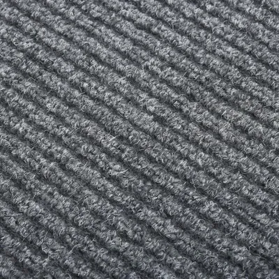 Image de vidaXL Tapis de propreté 100x100 cm Gris