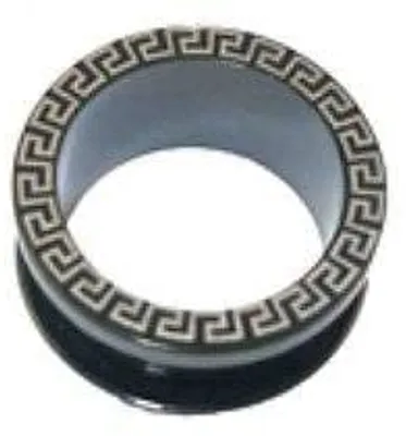 Produktbild von Ohr Flesh BlackTunnel Tube Piercing Grieschisch 25mm