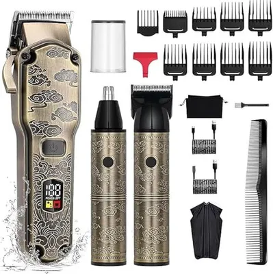 Produktbild von Hattteker Professional Hair Trimmer Herren Bart Nase Präzision lang wasserdicht 3 in 1