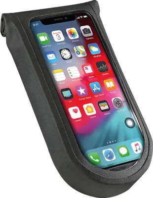 Immagine prodotto di KLICKfix Phone Bag Tour S con adattatore trasparente/nero, con attacco girevole, nero