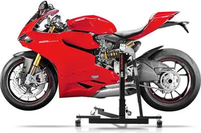 Image de Béquille centrale CS Power Evo pour Ducati 1299 Panigale 15-17 Noir