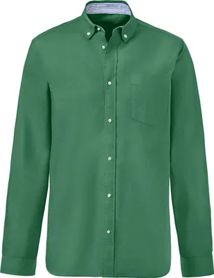 Produktbild von H.I.S. Langarmhemd regular-fit grün Größe XL