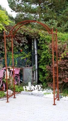 Immagine prodotto di Arco di rose Düsseldorf B Pergola in acciaio inox da 1,60 m Arco di rose in metallo Colonna di rose