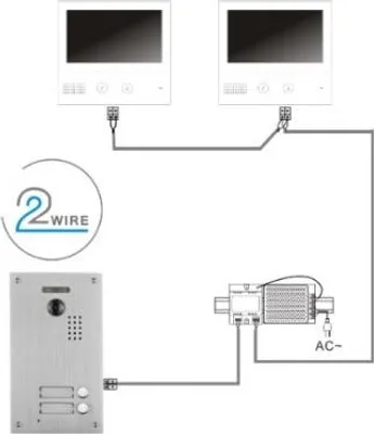 Obrázek produktu pro IP video 2D zvonek | Zoneway ZW-738-3