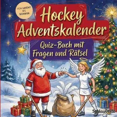 Produktbild von Hockey-Adventskalender: Quiz-Buch mit Fragen und Rätsel