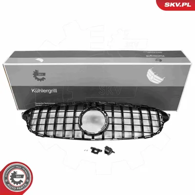 Produktbild von ESEN SKV 66SKV536 Kühlergrill Frontgrill passend für MERCEDES-BENZ C-Klasse T-modell (S205) Schwarz Glänzend