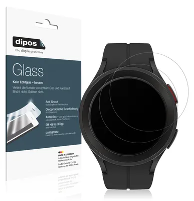 Produktbild von 2x Schutzfolie für Samsung Galaxy Watch 5 Pro matt - Anti-Shock 9H Folie dipos Glass Kunststoffglas