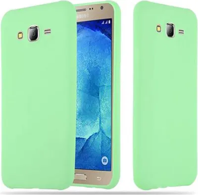 Zdjęcie produktu dla Etui Cadorabo do Samsung Galaxy J7 2015 w kolorze zielonym, silikonowe etui TPU na telefon komórkowy