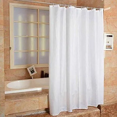 Immagine prodotto di Tenda da doccia resistente alla muffa - 1 pezzo - Bianca - Poliestere - 180 x 220 cm