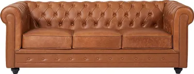 Produktbild von 3-Sitzer-Sofa aus Kamelrindleder - CHESTERFIELD