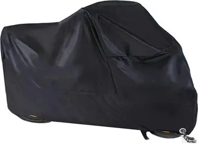 Produktbild von Motorradabdeckung Winter Wasserdichte Motorradabdeckung Outdoor 190T Oxford Tuch mit Schlüsselloch Motorrad Staubschutz für Harley Davidson Honda Suzuki (4 Größen),M  220*95*110CM