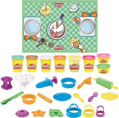 Zdjęcie produktu dla Play-Doh Kitchen Creations Zestaw do zabawy słodkimi ciastkami 3+