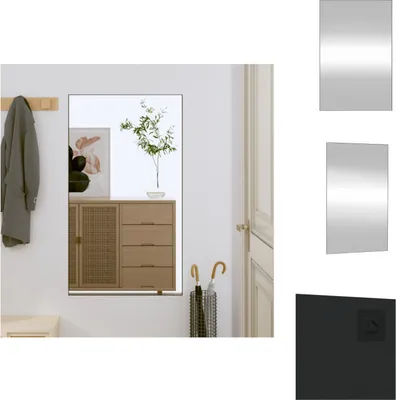 Image de vidaXL Miroir mural 50x80 cm Verre Rectangulaire - Miroir