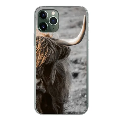 Produktbild von MuchoWow® Handyhülle Schutzhülle Hülle für iPhone 11 Pro Schottische Highlander - Kühe - Natur Silikon Softcase Handy Hülle - Handy