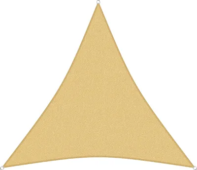 Produktbild von sunprotect 83493 Professional Sonnensegel, 2 x 2 x 2 m, Dreieck, wind- & wasserdurchlässig, beige
