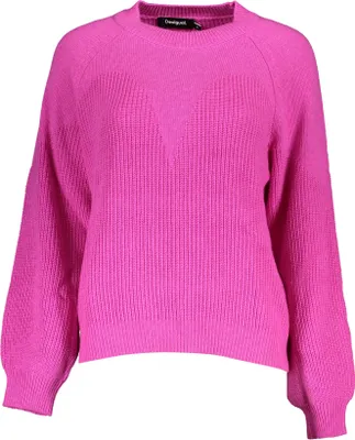 Produktbild von DESIGUAL ROSA DAMENPULLOVER : Farbe - Rosa, Größe - 2XL Größe: 2XL Farbe: Rosa