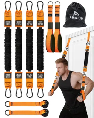 Immagine prodotto di Fasce per tricipiti con ancoraggi per porta, regolabili, per l'allenamento a casa