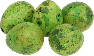Produktbild von Wachteleier Grün Dekoration Ostern 3cm 50 Stück
