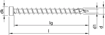 Produktbild von HECO-TOPIX-plus 8 x 220, Zylinderkopf, T-Drive, T-40, Vollgewinde, A3K, 50 Stück