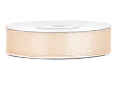 Zdjęcie produktu dla Wstążka satynowa 12 mm x 25 m Kremowa