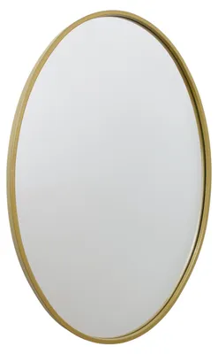 Produktbild von Fragix Boston Spiegel Oval - Gold - Metallrahmen - 70x50