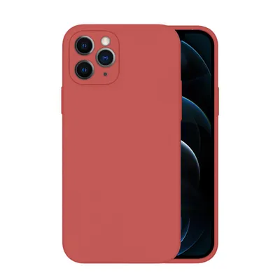 Produktbild von Hülle für iPhone 11 Pro Case Cover Bumper Silikon Softgrip Schutzhülle Farbe: Rot