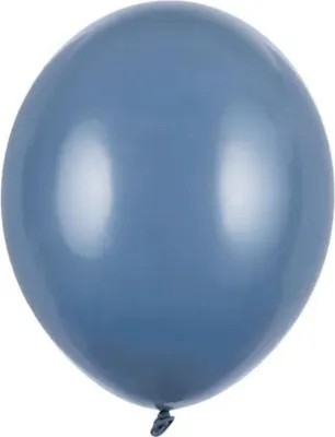 Produktbild von 10 Stk. Luftballon Ø30cm "Uni Pastell" | Marine Blau
