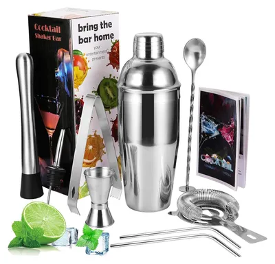 Produktbild von 7-teiliges Set Cocktail Set aus Edelstahl – Hochwertiges Cocktail Shaker Set